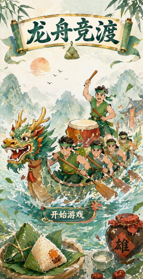 龙舟竞渡