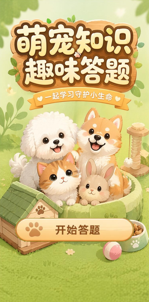 萌宠知识趣味答题