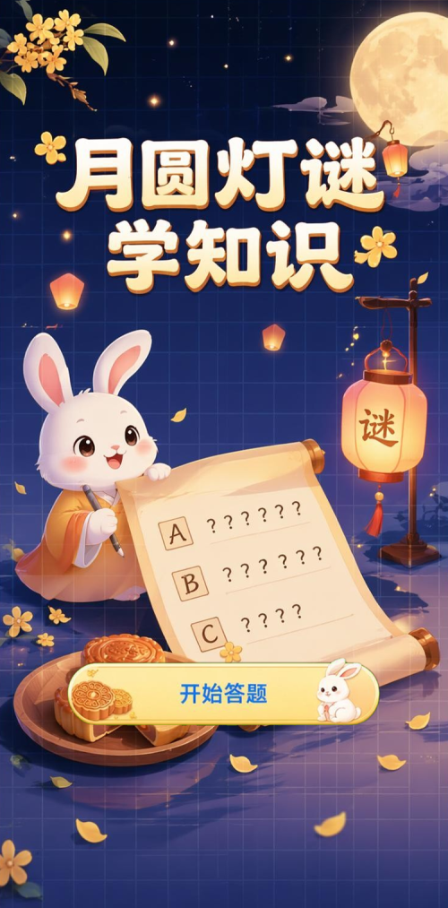 月圆灯谜