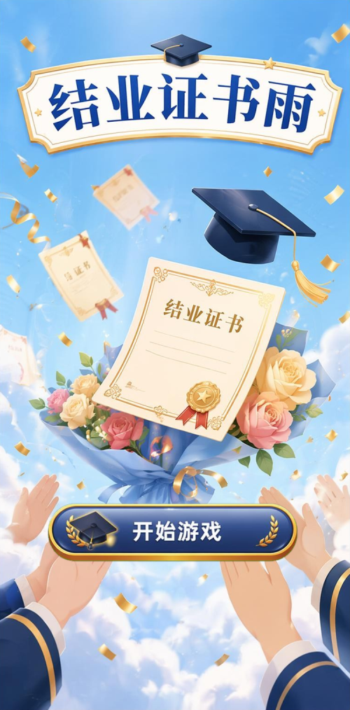 结业证书雨