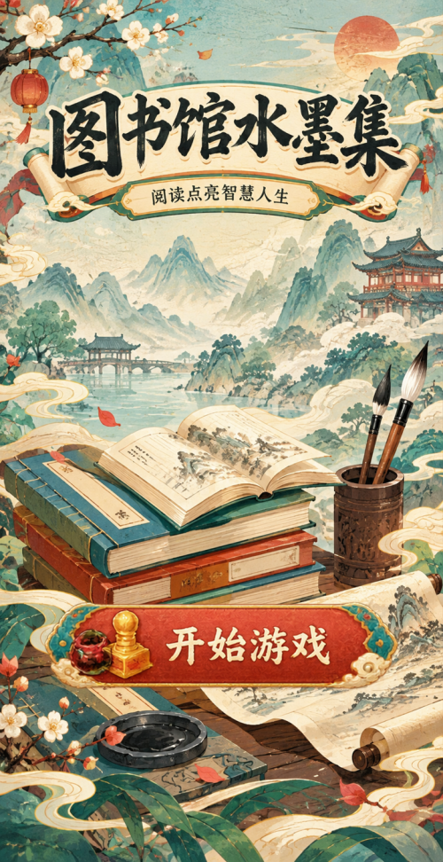 图书馆水墨集