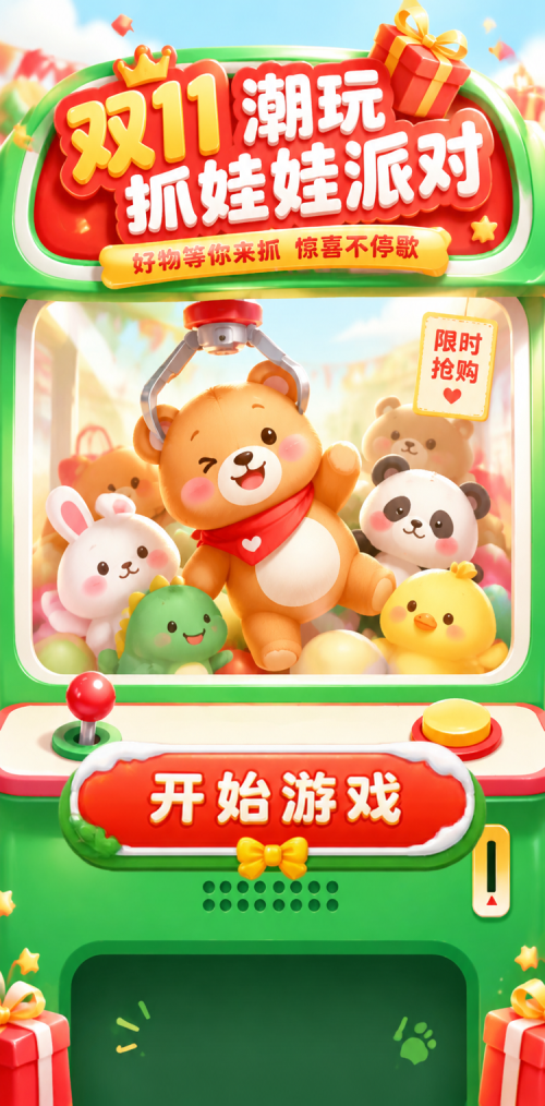 潮玩抓娃娃派对