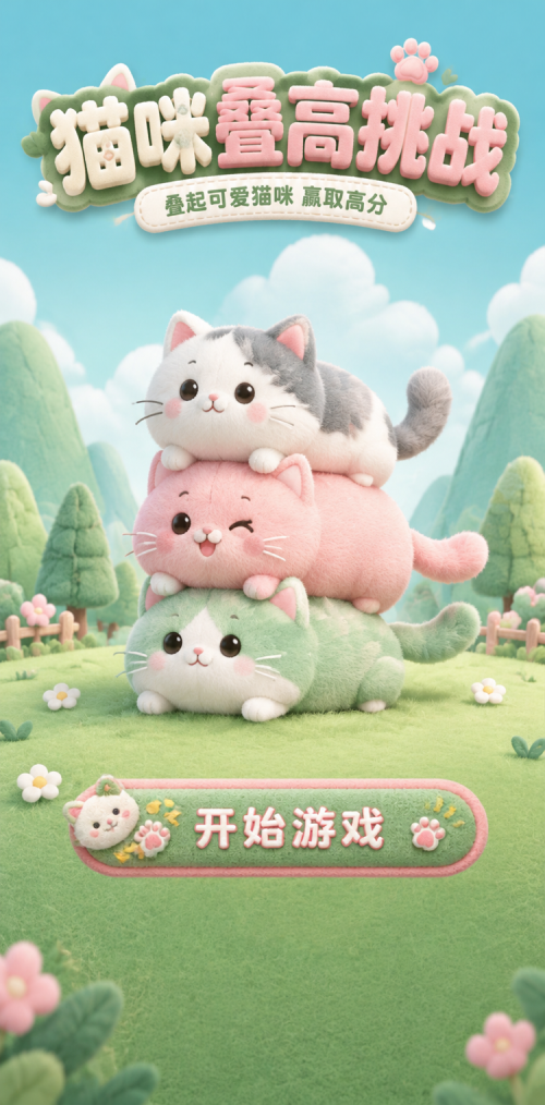 猫咪叠高挑战