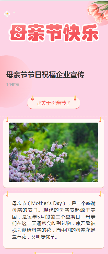 母亲节节日祝福企业宣传