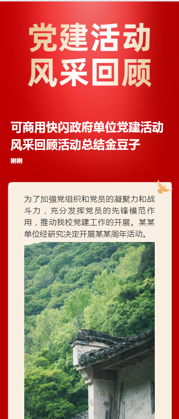 政府单位党建活动风采回顾活动总结