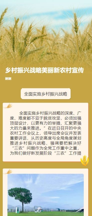 乡村振兴战略美丽新农村宣传