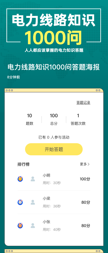 电力线路知识1000问答题海报