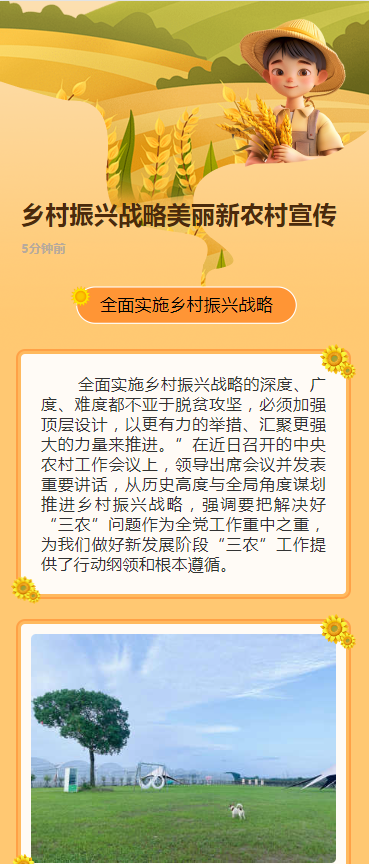 乡村振兴战略美丽新农村宣传