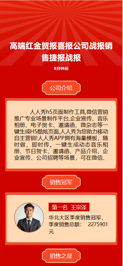 销售战报