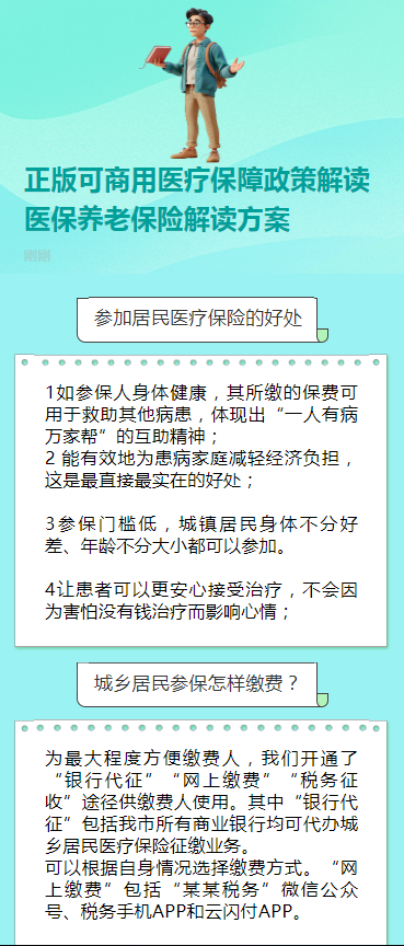 正版可商用医疗保障政策解读医保养老保险解读方案