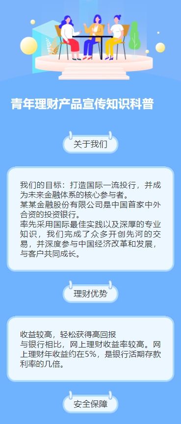 青年理财产品宣传知识科普