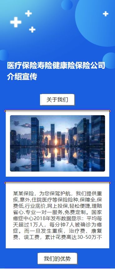 医疗保险寿险健康险保险公司介绍宣传