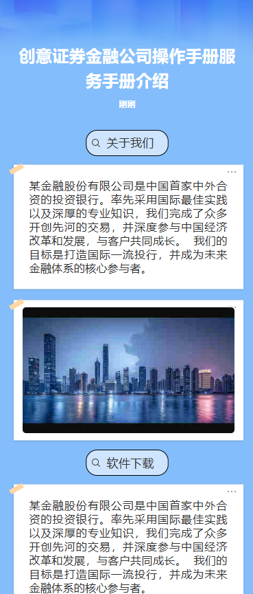 证券金融公司操作手册服务手册介绍