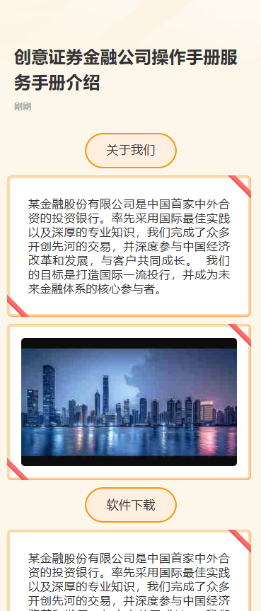 证券金融公司操作手册服务手册介绍