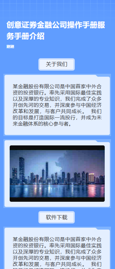 证券金融公司操作手册服务手册介绍
