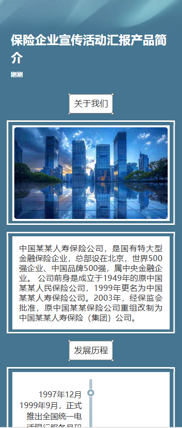 保险企业宣传活动汇报产品简介