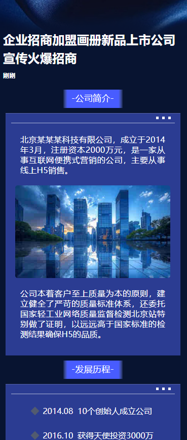 企业招商画册新品上市公司宣传火爆招商