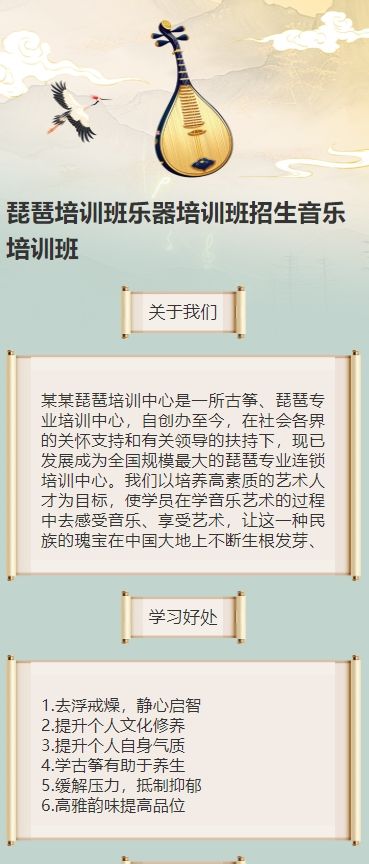 琵琶培训班乐器培训班招生音乐培训班
