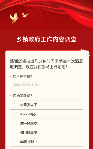 乡镇政府工作内容调查