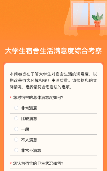 大学生宿舍生活满意度综合考察