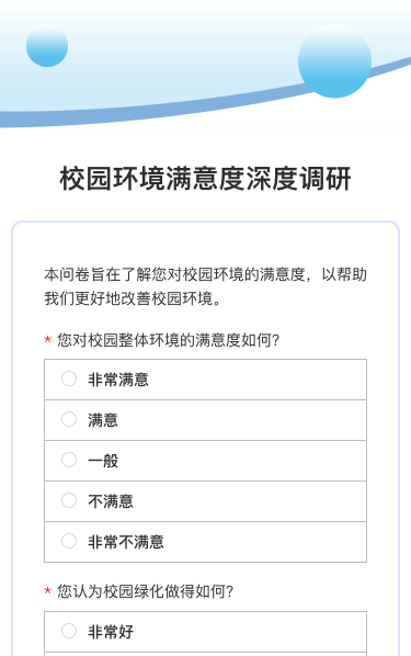校园环境满意度深度调研