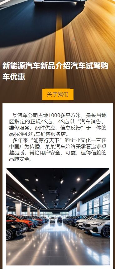 新能源汽车新品介绍汽车试驾购车优惠