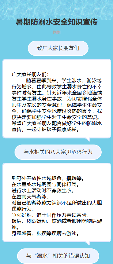 防溺水安全知识宣传