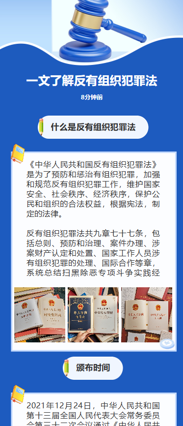 一文了解反有组织犯罪法