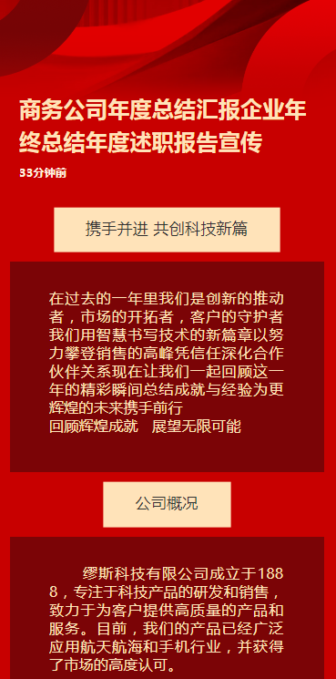 商务公司年度总结汇报企业年终总结年度述职报告宣传