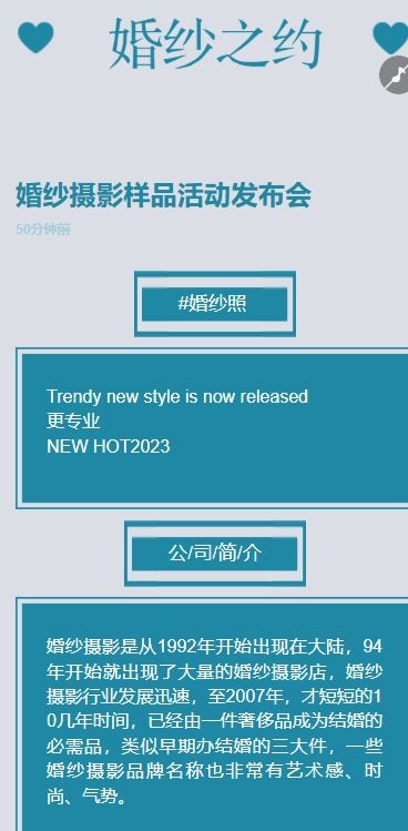婚纱摄影公司宣传方案