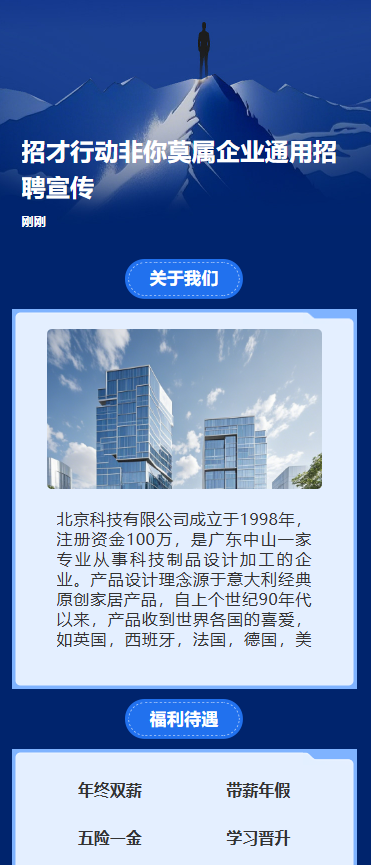 招才行动非你莫属企业通用招聘宣传