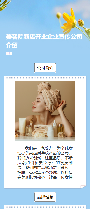 美容院新店开业企业宣传公司介绍