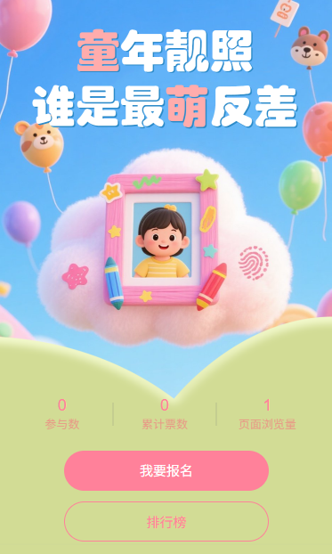 童年照片投票选出最萌反差
