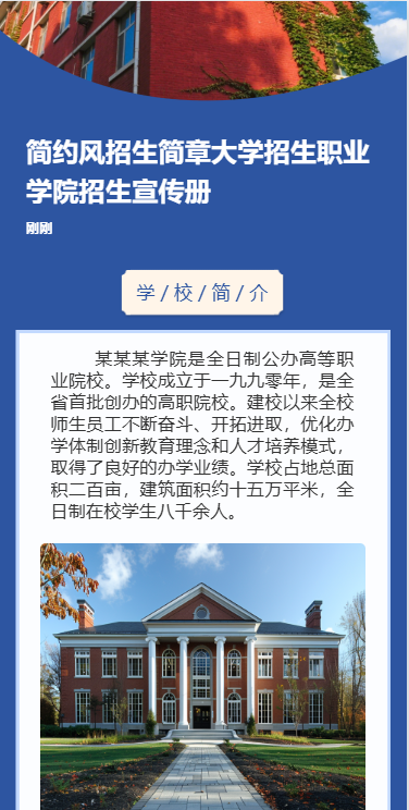 大学职校大专职业技术学校招生简章招生宣传