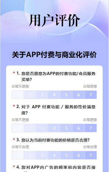 关于APP付费与商业化投票评选