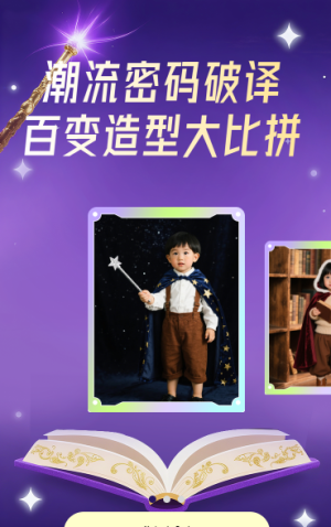 潮流密码破译：百变造型大比拼 裂变海报