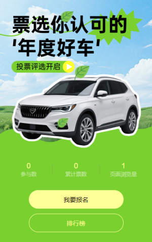 票选你认可的 “年度好车” 投票