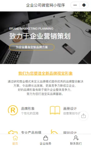 企业公司微官网小程序模板