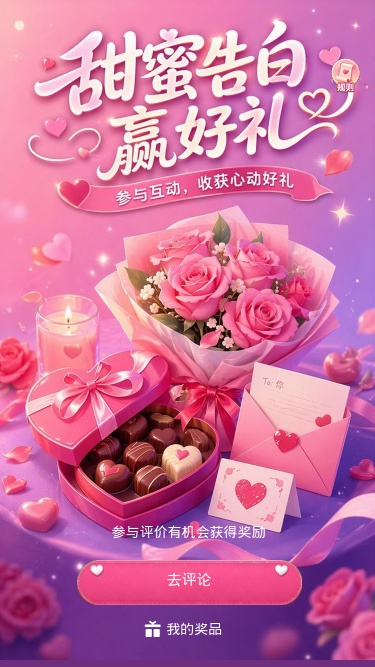 甜蜜告白赢好礼