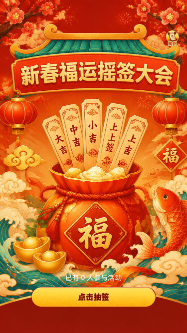 新春福运摇签