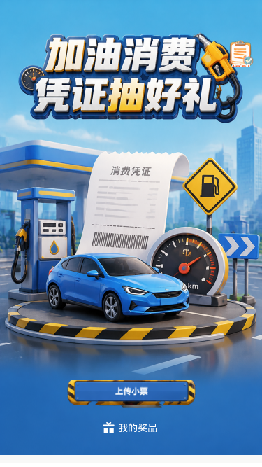 加油消费抽好礼