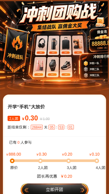 冲刺团购战