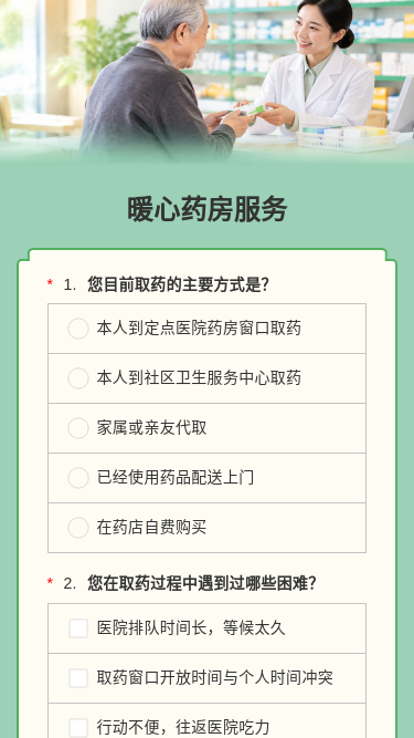 暖心药房服务