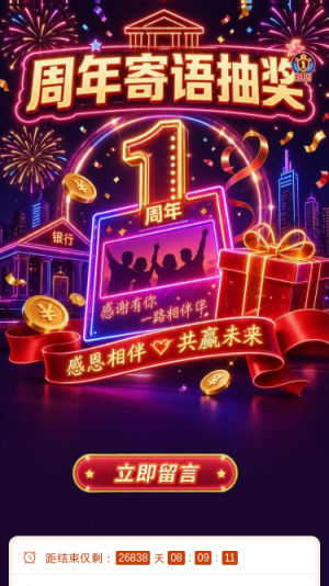 周年寄语抽奖