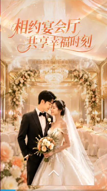 相约宴会厅婚礼请柬