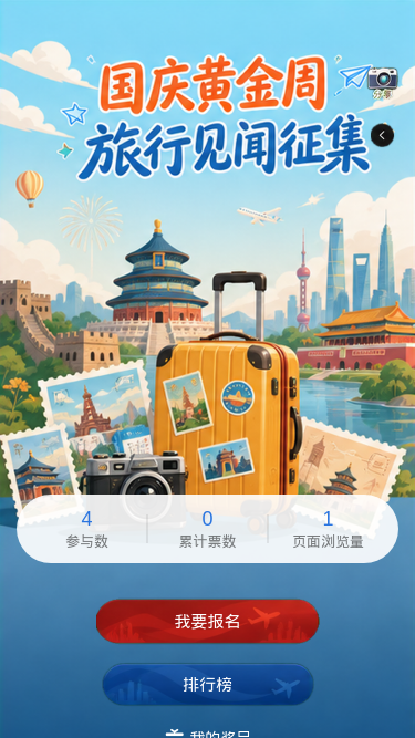国庆旅行征集