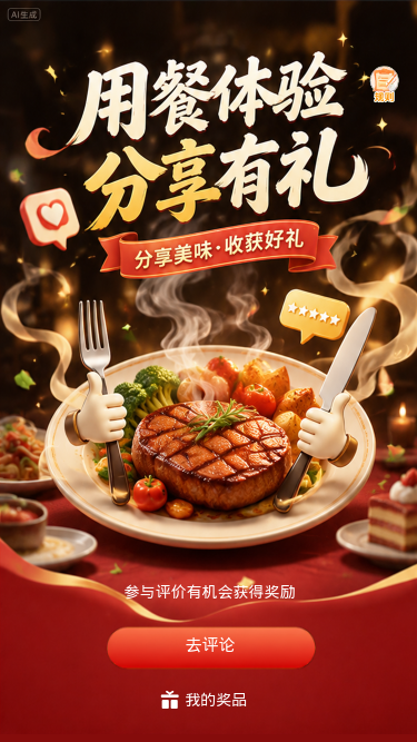 用餐体验分享有礼