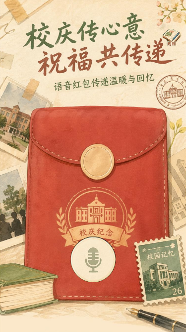 校庆传心意