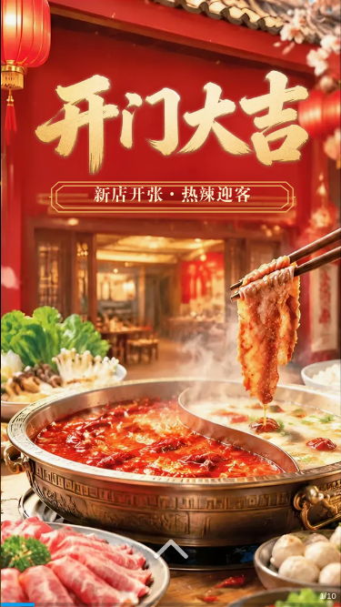 开门大吉｜新店开业热辣迎客，领券预约当天用餐