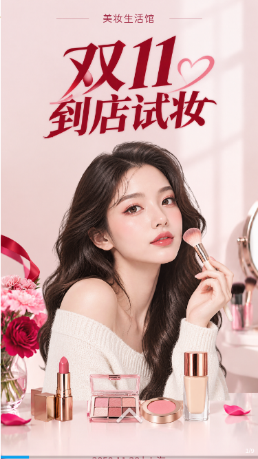 双11到店试妆·彩妆色样画册